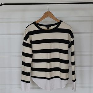 B&W Striped Studio Top by J. Crew